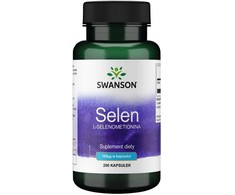 Selenas Selenium L-Selenomethionine, Swanson, 100mcg, 200 kapsulių