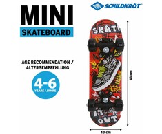 Riedlentė Hot Wheels SCHILDKRÖT FUNWHELLS Riedlentė Mini 17'' Skate It Out (510610)