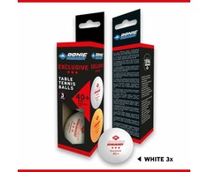Ping-pong kamuoliukai Donic Avangarde 3 *** balti 3vnt