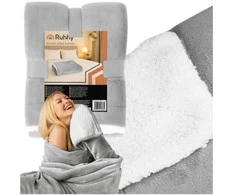 Double-sided blanket 150x200cm light pilka Ruhhy 26293