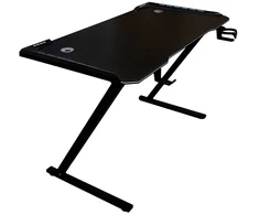 Kompiuterio stalas Gaming RGB KX2639 (120x60 cm, Juodas)