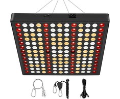 Lempa augalams AL6 Panel Juodas