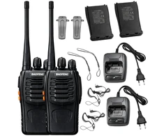 Racijos 2 vnt. „baofeng bf-888s“ trumpojo nuotolio ryšio radio aparatų rinkinys, didelis veikimo nuotolis iki 8 km, 1500 mah