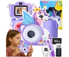 Vaikiškas fotoaparatas VF7 Unicorn Violetinė