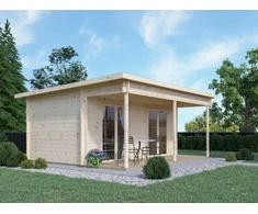 Eurovudas Medinis sodo namelis Toronto 6x4,5m, 44mm