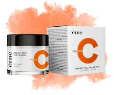 Allure Pro Šviesinantis, stangrinamasis veido kremas ERNE su vitaminu C, 50ml