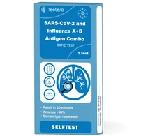 Antservis SARS-CoV-2 ir Gripo A+B antigenų sudėtinis greitasis testas, TESTERA, 1 vnt