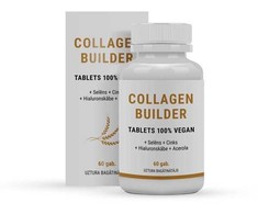 Diet Market Collagen Builder 100% Vegan su selenu, cinku, hialuronu ir acerola, 60 tablečių