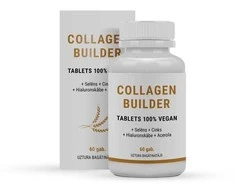 Diet Market Collagen Builder 100% Vegan su selenu, cinku, hialuronu ir acerola, 60 tablečių
