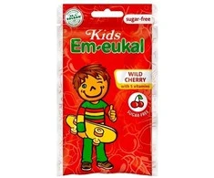 Dr.C.Soldan Em-eukal® Kids Wild Cherry pastilės su 5 vitaminais ir saldikliais 75g.