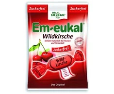 Dr.C.Soldan Em-eukal® LAUKINĖS VYŠNIOS skonio pastilės su saldikliais