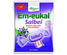 Dr.C.Soldan Em-eukal® ŠALAVIJŲ skonio pastilės su vitaminu C ir saldikliais
