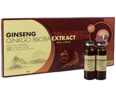 Harbin Yeekong Herb Ženšenis + Ginko biloba, 10ml x10 buteliukų