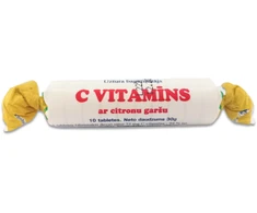 Kijevo Vitaminu Gamykla Vitaminas C tabletės, citrinų skonio, N10