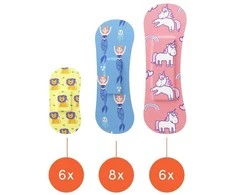 New Flag Pleistrai vaikams Wild Stripes Kids Sensitive Fantasy, 20 vnt