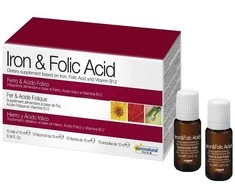 O.F.I. Officina Farmaceutica Italiana Geležis su folio rūgštimi ir vitaminu B12, 10 buteliukų x 10ml
