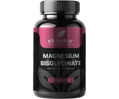 Pagaminta ES pagal SIA MatrixSoftLabs užsakymą (Latvija) VH.Nutra Magnesium bisglycinate (Magnio bisglicinatas) - 90 kapsulių