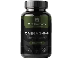 Pagaminta ES pagal SIA MatrixSoftLabs užsakymą (Latvija) VitalHarmony Omega 3-6-9 - 90 kapsulių