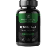 Pagaminta ES pagal SIA MatrixSoftLabs užsakymą (Latvija) VitalHarmony B-Complex – 90 kapsulių