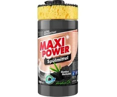 Pagaminta Ukrainoje Koncentruotas indų ploviklis - Juodas COAL gelis "MAXI POWER" su dozatoriumi ir kempine indams plauti, 1000ml