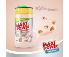 Pagaminta Ukrainoje Koncentruotas indų ploviklis - migdolų kvapo gelis "MAXI POWER" su dozatoriumi ir kempine indams plauti, 1000ml