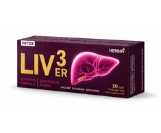 Pharma Plc Maisto papildas kepenims LIVER3 Herbin, 30 tablečių