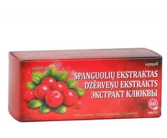 Pharma Plc Spanguolių ekstraktas Herbin, 60 tablečių
