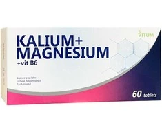 Polski Lek Kalis + Magnis + Vitaminas B6 Vitum, 60 tablečių