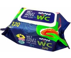 Sunvita Group Drėgnas tualetinis popierius Naturelle For Kids 0+, 120 vnt.