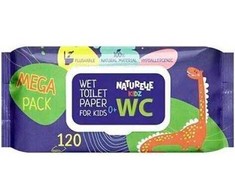 Sunvita Group Drėgnas tualetinis popierius Naturelle For Kids 0+, 120 vnt.