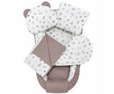 5 DALIŲ KŪDIKIO RINKINYS SU KOKONO LIZDUKU „COTTON YUCKI“