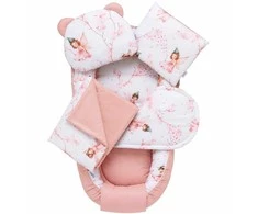 5 DALIŲ KŪDIKIO RINKINYS SU KOKONO LIZDUKU „COTTON YUCKI“