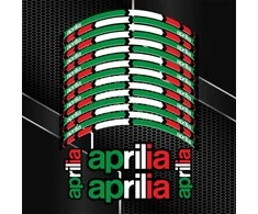 Aprilia ITALY universalus ratlankių lipdukų rinkinys