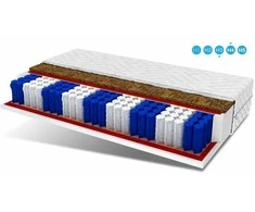 Čiužinys 200x90 kokoso spalvos su kišenėmis, 7 zonos, 14 cm MILO