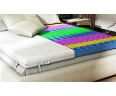 Čiužinys Viskoelastinis čiužinio topperis 90x200 Venerdi Juodas 7 cm H3 masažinis