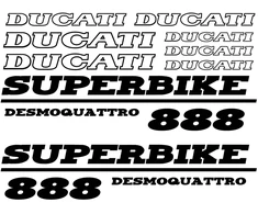 Ducati 888 desmo motociklo lipdukai