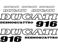 Ducati 916 desmo motociklo lipdukai
