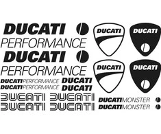 Ducati Monster motociklo lipdukų rinkinys