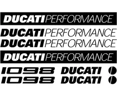 Ducati Performance 1098 lipdukų rinkinys motociklo vinilo lipdukai