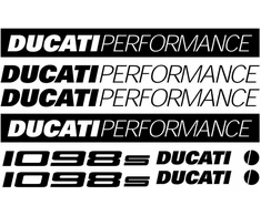Ducati Performance 1098S lipdukų rinkinys motociklo vinilo lipdukai