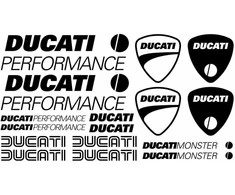 Ducati Performance Monster lipdukų rinkinys motociklo vinilo lipdukai