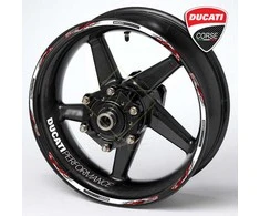 Ducati ratlankių lipdukai – Juodas Wheels 20 vnt. rinkinys