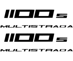 Ducati Stickers Motociklo lipdukai Ducati Multistrada 1100 S, kelionių stiliaus, 2 vnt.