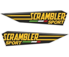 Ducati Stickers Motociklo lipdukai Ducati Scrambler, apdailos plastikams, 2 vnt.