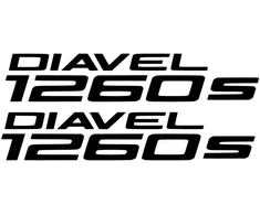 Ducati Stickers Motociklo lipdukai Ducati Diavel 1260 S Power Cruiser, kruizerio stiliaus, 2 vnt.