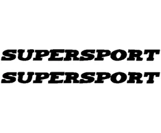 Ducati Stickers Motociklo lipdukai Ducati Supersport V4, apdailos plastikams, 2 vnt.