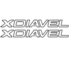 Ducati Stickers Motociklo lipdukai Ducati XDiavel, kruizerio stiliaus, 2 vnt.