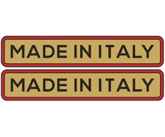 Ducati Stickers Motociklo lipdukai Ducati "Made In Italy", retro stiliaus, 2 vnt.
