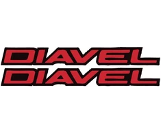 Ducati Stickers Motociklo lipdukai Ducati XDiavel, juodos ir raudonos spalvos, 2 vnt.
