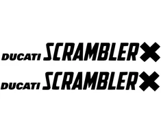 Ducati Stickers Motociklo lipdukai Ducati Scrambler Retro V7, retro stiliaus, 2 vnt.